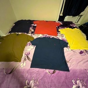 5 Large Polo Ralph Lauren Tees. $20 dollars individually.